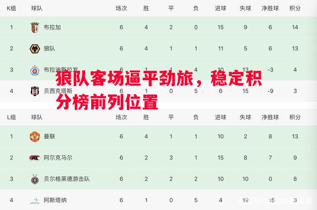 狼队客场逼平劲旅,稳定积分榜前列位置 狼队客场逼平劲旅,稳定积分榜前列位置